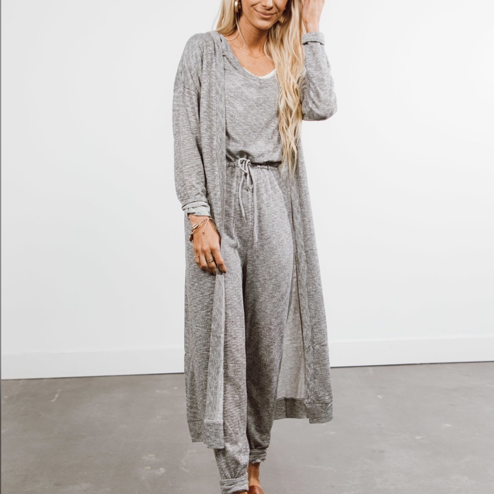 Shop Stevie | Long Grey Cardigan
